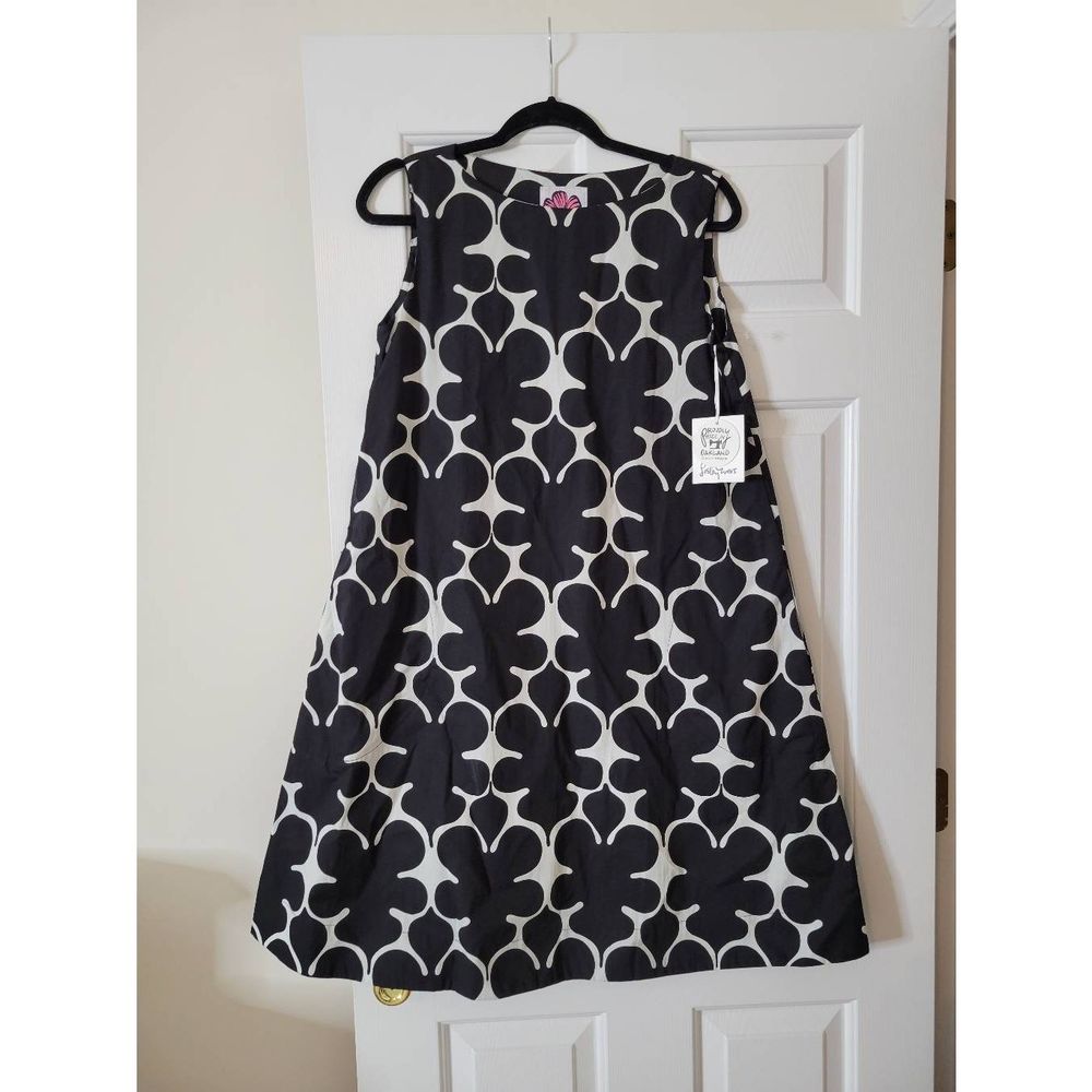 Lesley evers juniper black Fleurette dress S, NWT